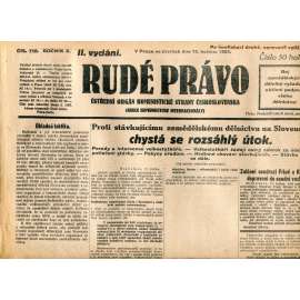 Rudé právo (16.5.1929) - 1. republika, staré noviny