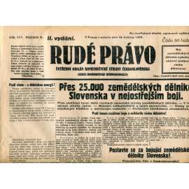 Rudé právo (18.5.1929) - 1. republika, staré noviny