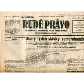 Rudé právo (22.5.1929) - 1. republika, staré noviny