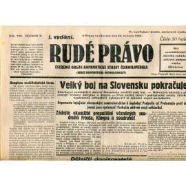 Rudé právo (23.5.1929) - 1. republika, staré noviny