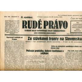 Rudé právo (25.5.1929) - 1. republika, staré noviny