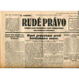 Rudé právo (30.5.1929) - 1. republika, staré noviny