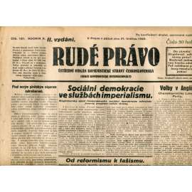 Rudé právo (31.5.1929) - 1. republika, staré noviny