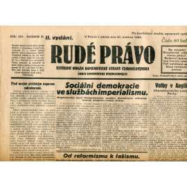 Rudé právo (31.5.1929) - 1. republika, staré noviny