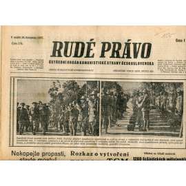 Rudé právo (28.11.1937) - 1. republika, staré noviny