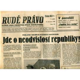 Rudé právo (31.7.1938) - 1. republika, staré noviny