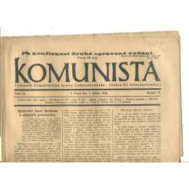Komunista (7.4.1922) - staré noviny, 1. republika