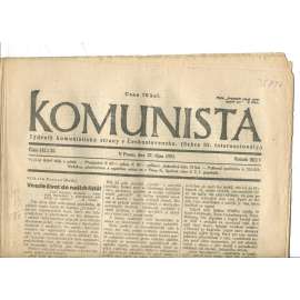 Komunista (21.10.1921) - staré noviny, 1. republika
