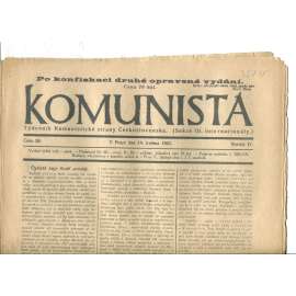 Komunista (19.5.1922) - staré noviny, 1. republika