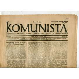 Komunista (30.6.1922) - staré noviny, 1. republika