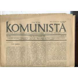 Komunista (17.11.1922) - staré noviny, 1. republika