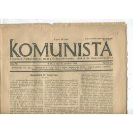 Komunista (15.12.1922) - staré noviny, 1. republika