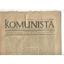 Komunista (22.12.1922) - staré noviny, 1. republika