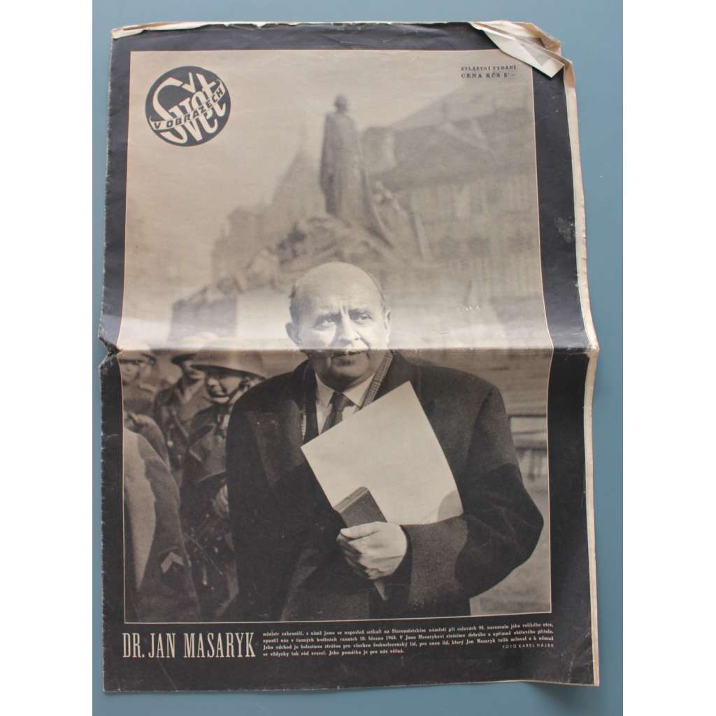 Svět v obrazech 1948, roč. IV (časopis, politika, kultura, fotografie, mj. Jan Masaryk úmrtí, Poslední interview s Janem Masarykem)