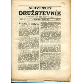 Slovenský družstevník. Rodinný list pre Slovensko (1.2.1923) - staré noviny, 1. republika, text slovensky
