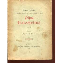 Písně kratochvilné (1894) Písně kratochvilné (1894)