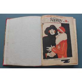 Kopřivy 1925-1926, roč. XIX (časopis, humor, satira, mj. Republika nechce nové šaty, K. Kramář prodává svůj "Národ", Po volbách, Tarzanova babička, Moderní obrazy)
