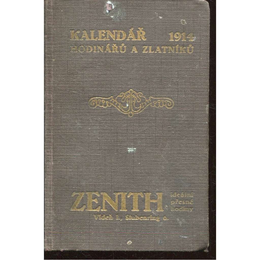 Kalendář hodinářů, zlatníků a příbuzných řemesel na rok 1914
