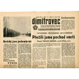Dimitrovec. Časopis pracujících závodu J. Dimitrova (15.4.1966) - Avia Letňany (Praha 9) - noviny