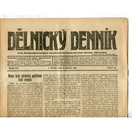 Dělnický denník (27.4.1920) 1. republika, staré noviny