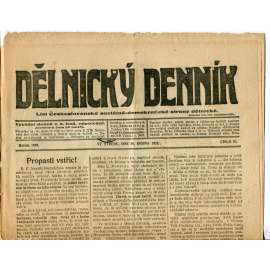 Dělnický denník (28.4.1920) 1. republika, staré noviny