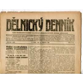 Dělnický denník (15.6.1920) 1. republika, staré noviny