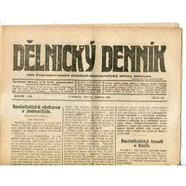 Dělnický denník (19.6.1920) 1. republika, staré noviny
