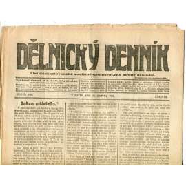 Dělnický denník (25.6.1920) 1. republika, staré noviny