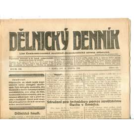 Dělnický denník (27.6.1920) 1. republika, staré noviny