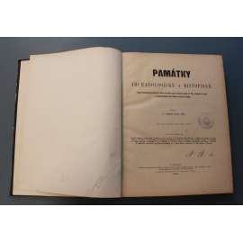 Památky archaeologické a místopisné 1893-1896 (časopis, archeologie, mj. Hrobka Krajířů z Krajku, Holetín, Několik gallských hrobů, Mohyly Lužanské, Velký zvon u sv. Víta v Praze, Kdo byl mistr I.W.)