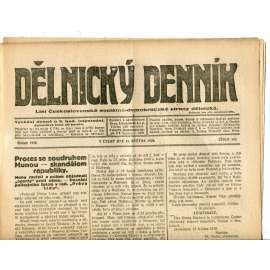 Dělnický denník (18.5.1920) 1. republika, staré noviny