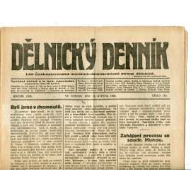 Dělnický denník (19.5.1920) 1. republika, staré noviny