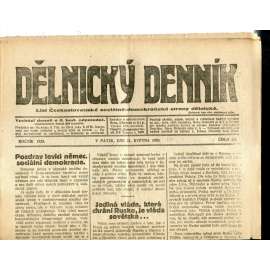 Dělnický denník (21.5.1920) 1. republika, staré noviny