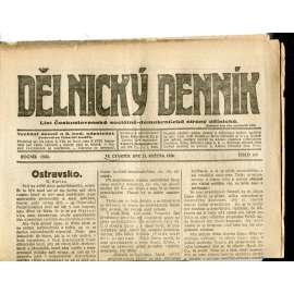 Dělnický denník (27.5.1920) 1. republika, staré noviny