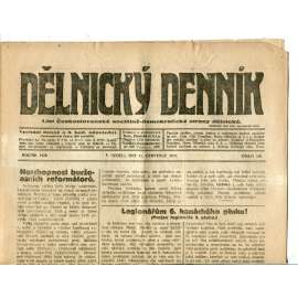 Dělnický denník (11.7.1920) 1. republika, staré noviny
