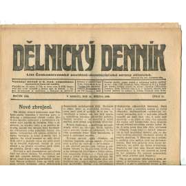 Dělnický denník (27.3.1920) 1. republika, staré noviny