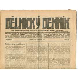 Dělnický denník (28.3.1920) 1. republika, staré noviny