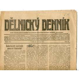 Dělnický denník (10.8.1919) 1. republika, staré noviny