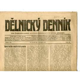 Dělnický denník (3.7.1919) 1. republika, staré noviny