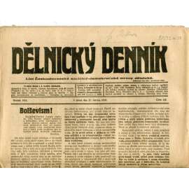 Dělnický denník (27.6.1919) 1. republika, staré noviny