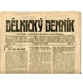 Dělnický denník (19.1.1919) 1. republika, staré noviny