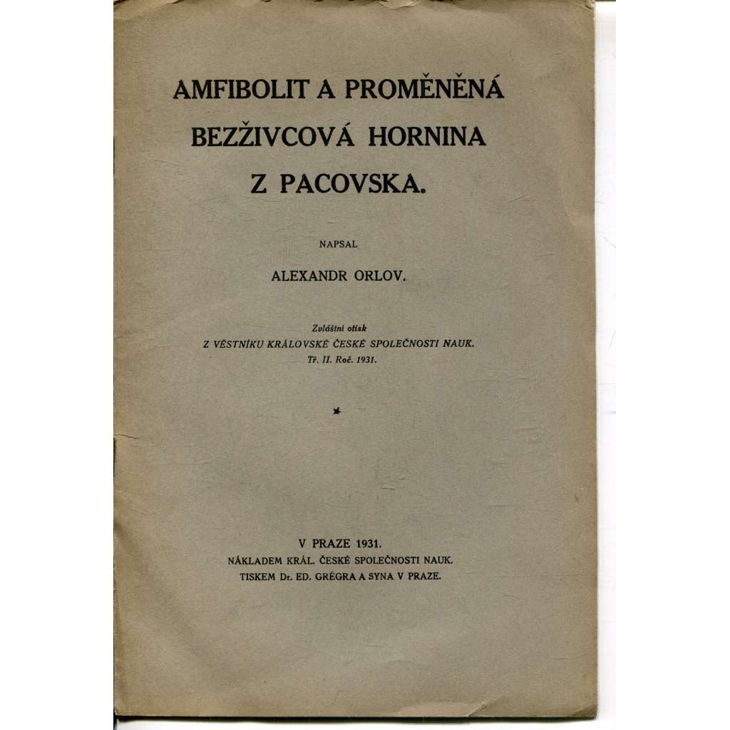 Amfilobit a proměněná bezživcová hornina z Pacovska (Pacov, horniny) Amfilobit a proměněná bezživcová hornina z Pacovska (Pacov, horniny)
