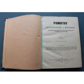 Památky archaeologické a místopisné 1902-1903 (časopis, archeologie, mj. České korunovační kříže v pokladu Svatovítském; Město Svratka; O poměrech selských na Litomyšlsku, Bitva u Řezna r. 1504)