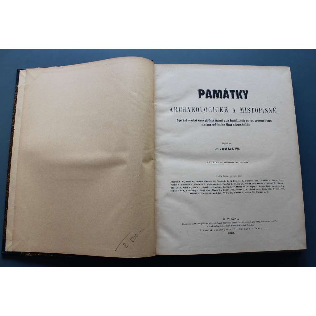 Památky archaeologické a místopisné 1910-1912 (časopis, archeologie, mj. Výsledky bádání na Vyšehradě od r. 1888 až do nynější doby, Stavitel Pavel Ignác Bayer; Jakub Jan Hartmann, malíř; Nálezy u Hořic) Památky archaeologické a místopisné 1910-1912 (časopis, archeologie, mj. Výsledky bádání na Vyšehradě od r. 1888 až do nynější doby, Stavitel Pavel Ignác Bayer; Jakub Jan Hartmann, malíř; Nálezy u Hořic)