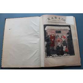 Rarach 1921, roč. I. (časopis, humor, mj. Úvahy tuláka, Polemika o překladech, Putyka, ilustrace Josef Lada, Z. Kratochvíl, A. Pelc, V. Rada)