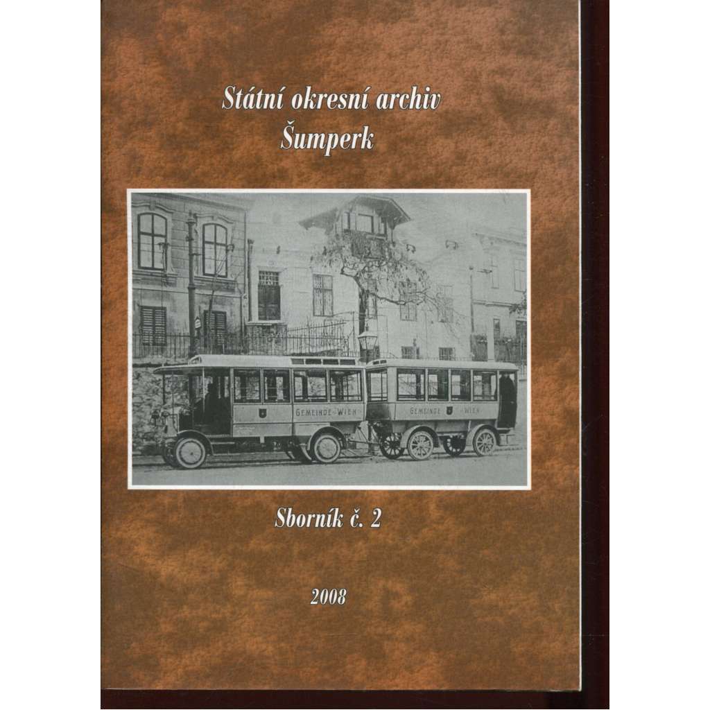 Státní okresní archiv Šumperk, sborník číslo 2/2008