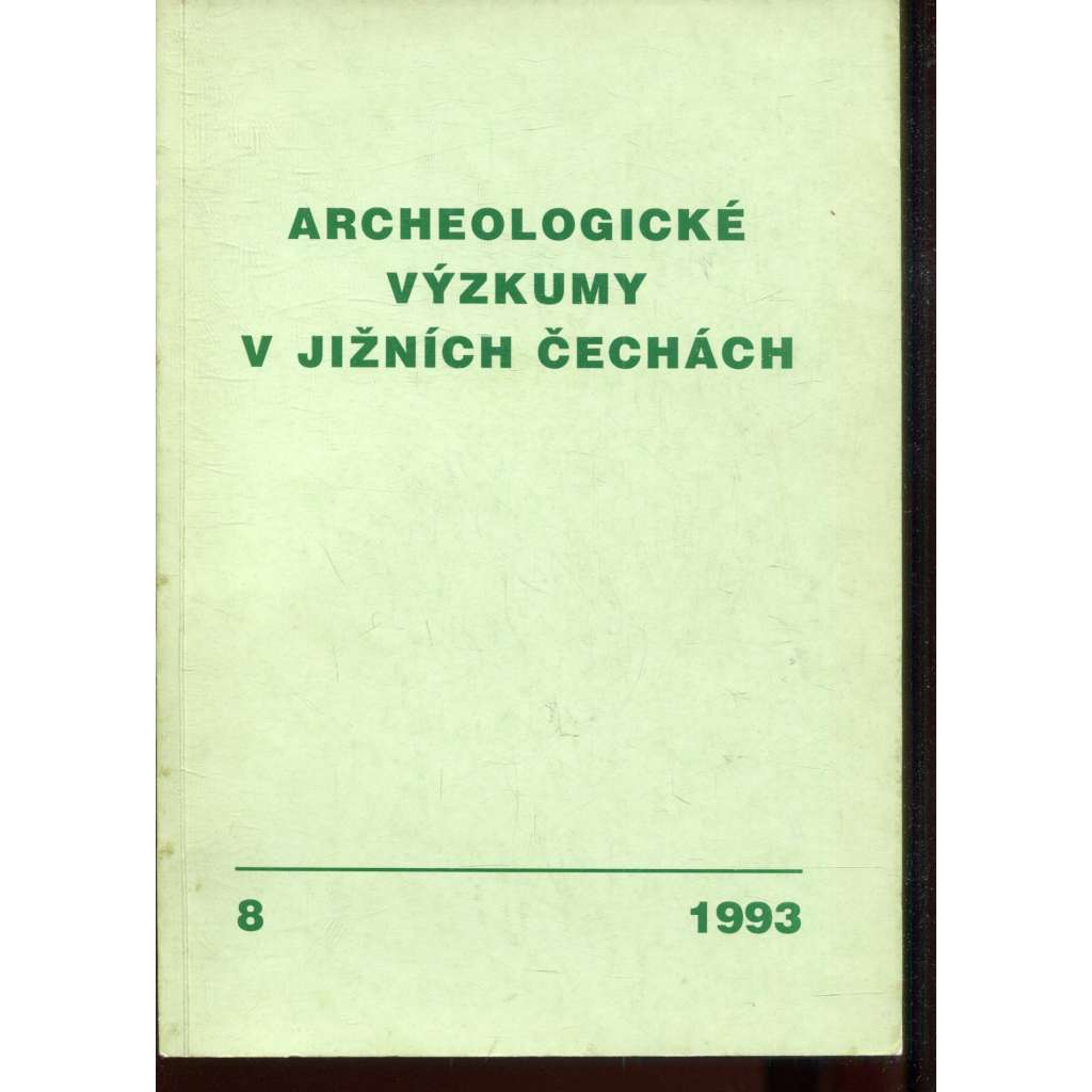 Archeologické výzkumy v jižních Čechách, 8/1993 (archeologie)