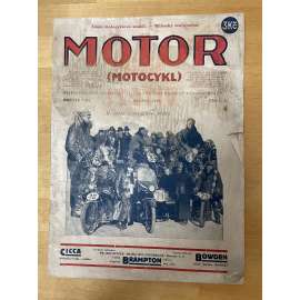 Motor (Motocykl), ročník XVIII., číslo 5/1929. Nejrozšířenější ilustrovaný časopis pro sport motorový v Československu