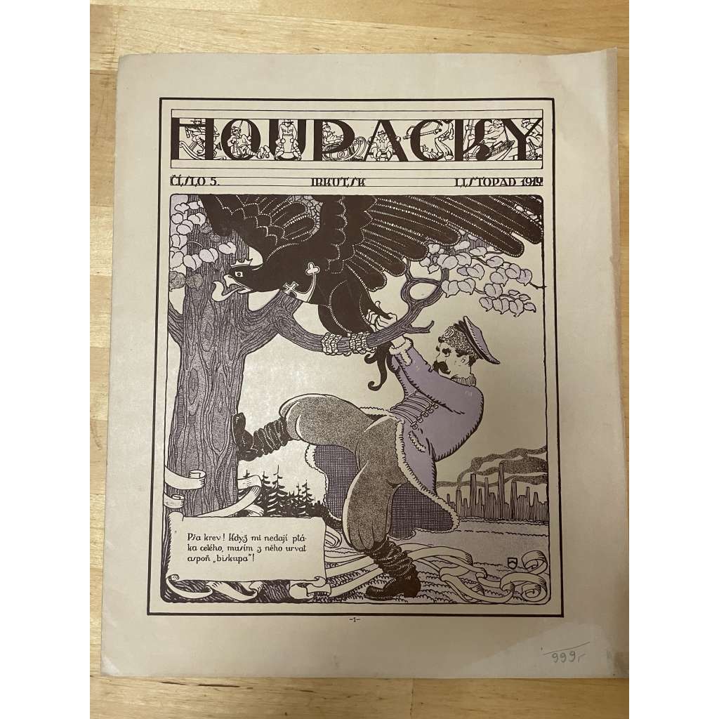 Houpačky, číslo 5/1919 (časopis, legie) - vydáno v Praze