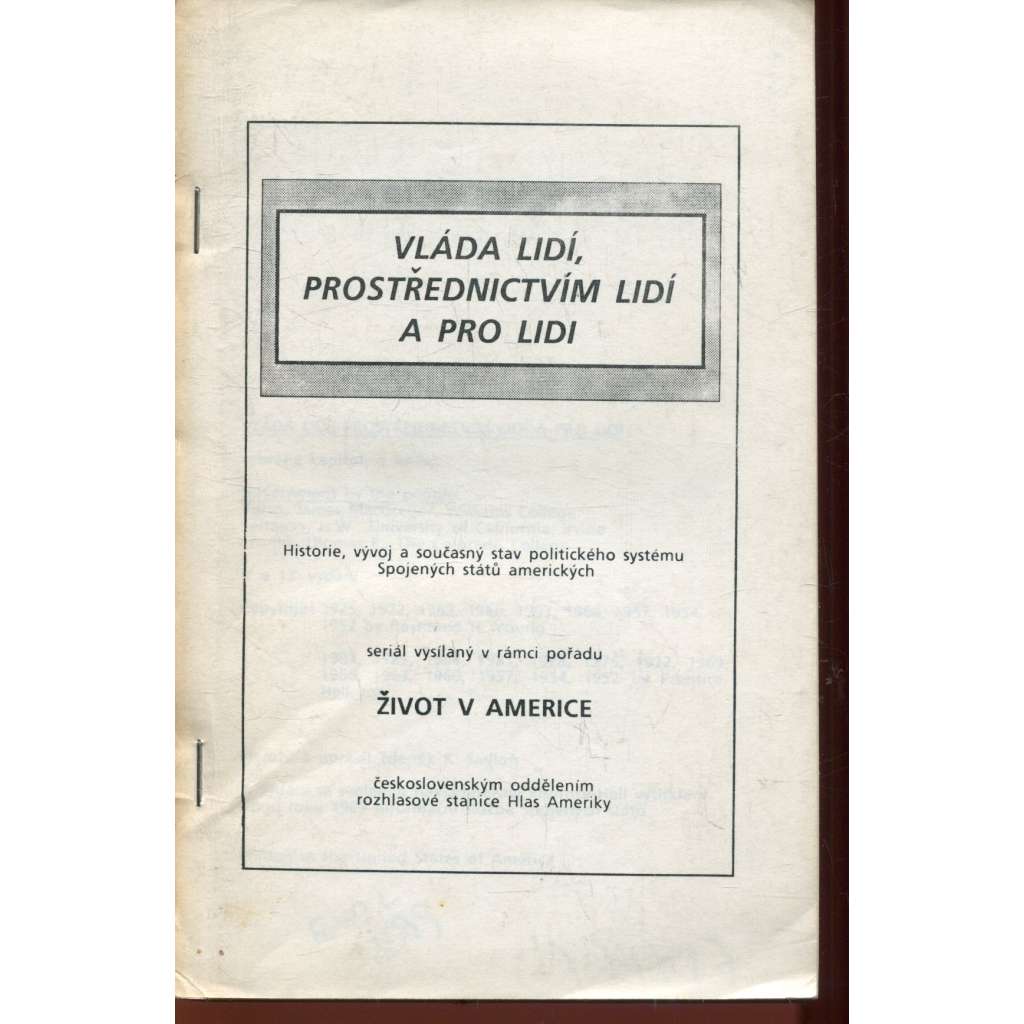 Vláda lidí, prostřednictvím lidí a pro lidi (exil)